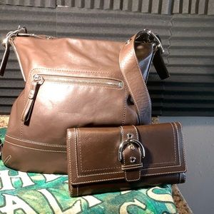 Coach medium hobo bag and Large Wallet